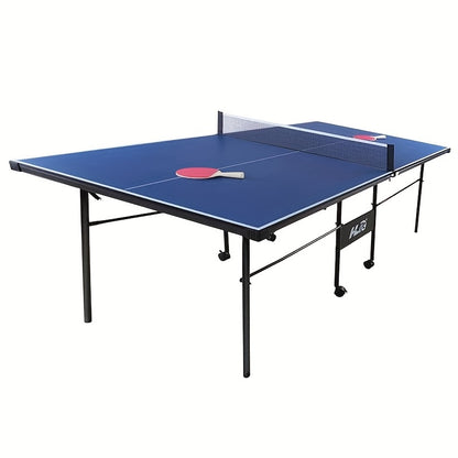 HLC Junior Table Tennis Table, Portable Ping Pong Table with Net Set for Easy Setup, Blue 206 * 114.5 * 76CM