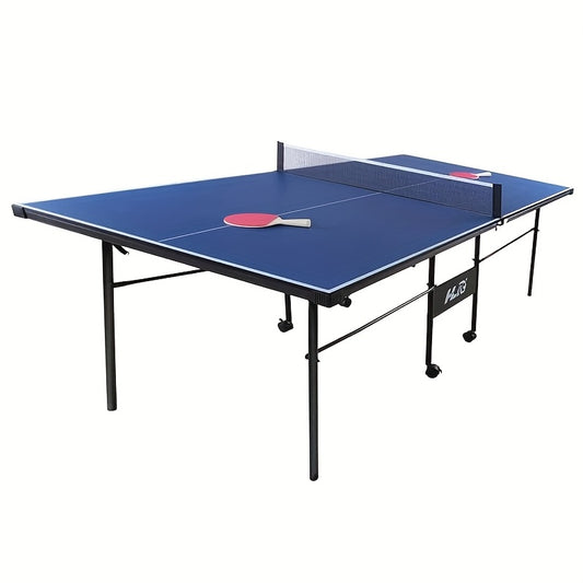 HLC Junior Table Tennis Table, Portable Ping Pong Table with Net Set for Easy Setup, Blue 206 * 114.5 * 76CM