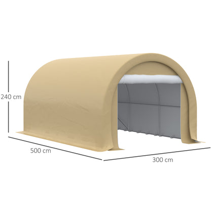 Carport – Garage – Overkapping – Autostalling – Opslagtent – Ruim 5x3 meter – Waterdicht PE 190 g/m² met Verzinkt Stalen Frame