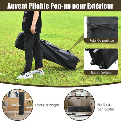 Overkapping – Partytent – Paviljoen – Tuin Tent – Buitentent – Dubbele Daklaag – Waterafstotend Silver Coated Oxford Stof