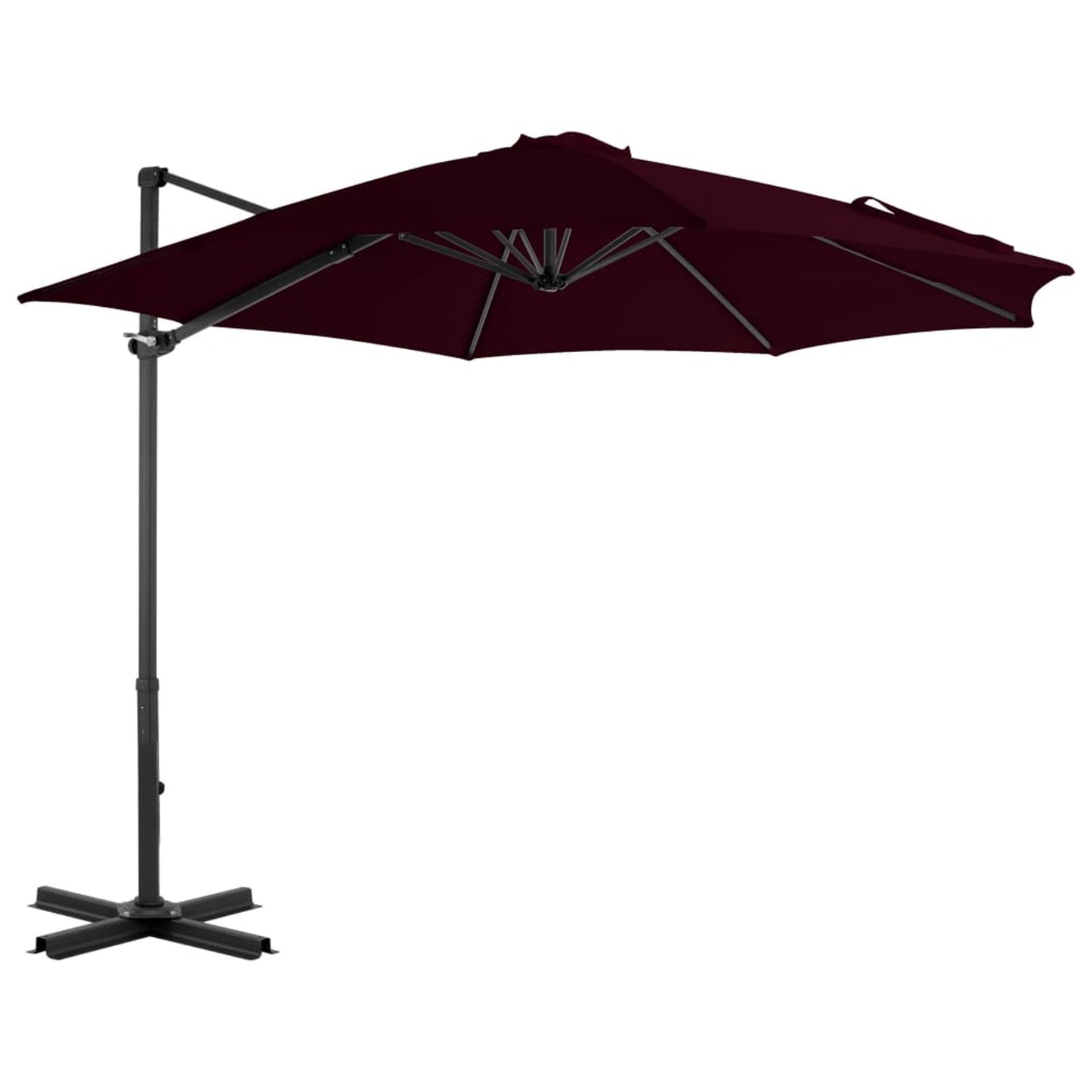 Zweefparasol – Hangparasol – Tuinparasol – Kantelbare Parasol – Balkonparasol – Aluminium Frame – 300 cm Diameter – UV-Bescherming – Robuust & Modern Design