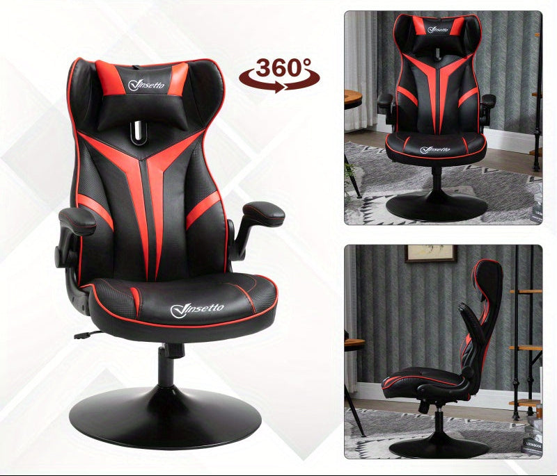 Gamingstoel – Gamestoel – Bureaustoel – Gaming Chair – Game Stoel – Ergonomisch Ontwerp – Verstelbare Zithoogte 106-112 cm – Stalen Frame Zwart/Rood