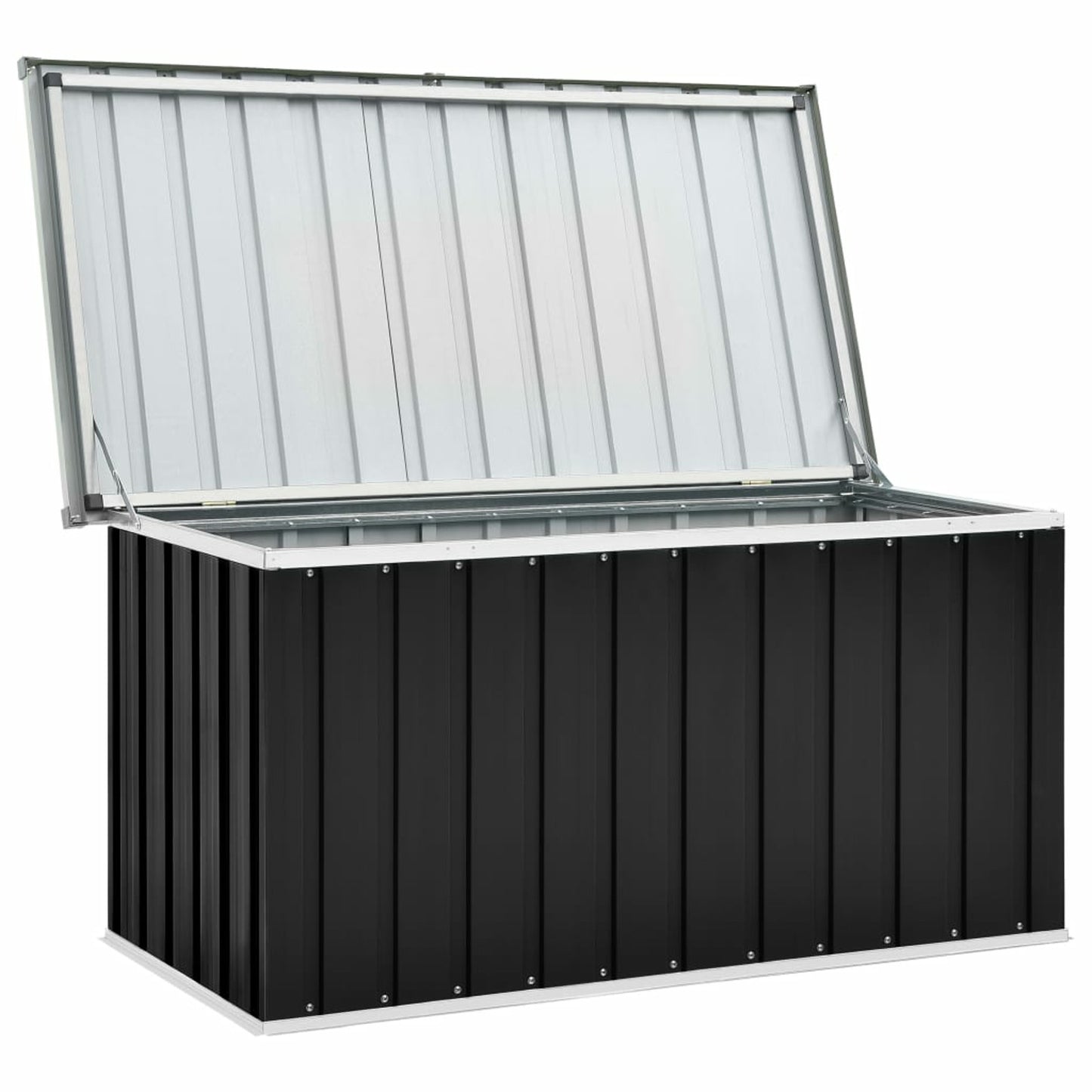 Tuinkist – Tuinkussenbox – Tuinopbergbox – Tuinbox – Opbergbox – Gecoat Metaal & Synthetisch Materiaal – 129x67x65 cm