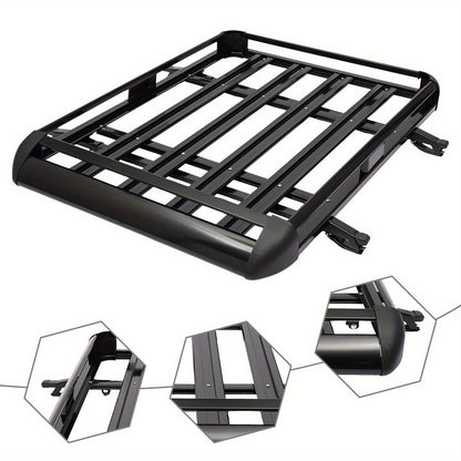 Dakdrager – Dakrek – Dakkofferdrager – Bagagedrager – Autodakdrager – Stevig Aluminium – 127 cm Lengte – 68 kg Draagvermogen