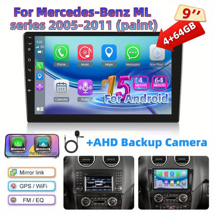 Autoradio – Autoradiosysteem – Auto Audio – Multimedia Radio – Android Radio – 9 Inch IPS Touchscreen – 4GB RAM 64GB Opslag – Draadloze CarPlay & AHD Achteruitrijcamera