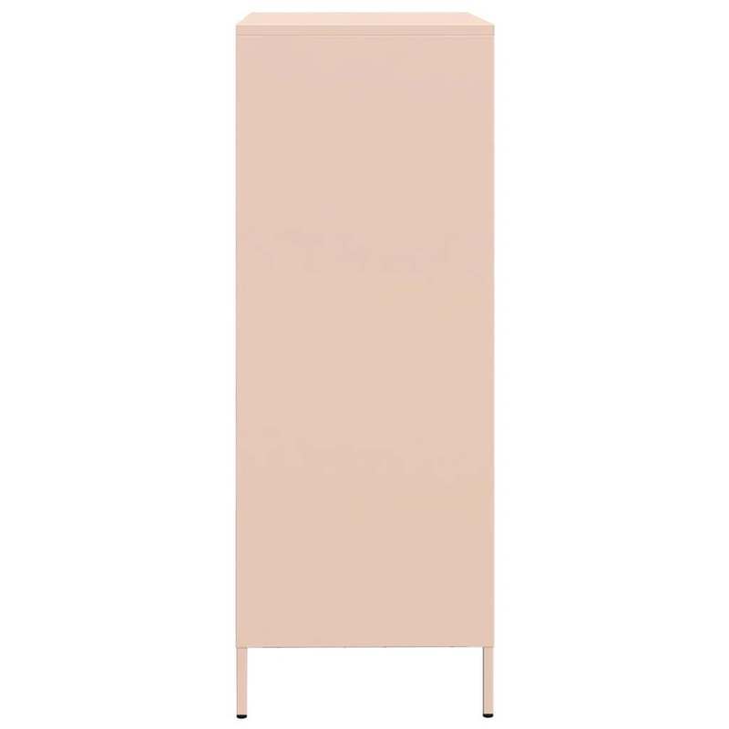 Pink Sideboard 68x39x101.5 cm in Steel Removable and practical