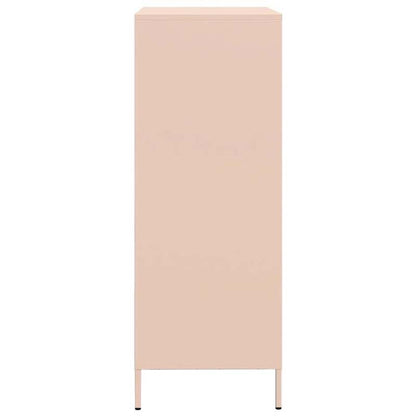 Pink Sideboard 68x39x101.5 cm in Steel Removable and practical
