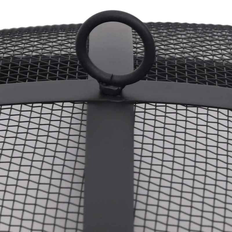 Tuinhaard – Vuurkorf – Vuurschaal - Buitenhaard – Grill – Roestvrij Staal – Inclusief Vonkenscherm – Verplaatsbaar 76 Cm