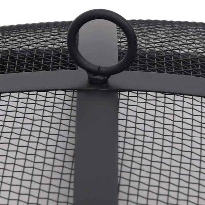 Tuinhaard – Vuurkorf – Vuurschaal - Buitenhaard – Grill – Roestvrij Staal – Inclusief Vonkenscherm – Verplaatsbaar 76 Cm
