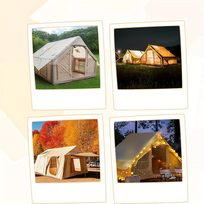Opblaasbare Tent – Kampeertent – Familietent – Glamping Tent – Luchtbed Tent – Waterdicht – 300x200x200 cm – Snel Opblaasbaar – Hoogwaardig 420D Oxford Polyester