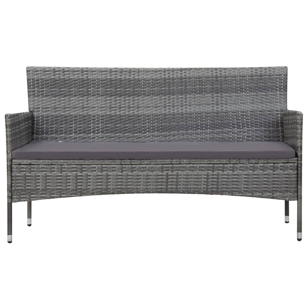 Loungeset – Tuinmeubelset – Zitgroep – Balkonset – Loungemeubel – Polyrotan – 5-Delig – Inclusief Comfortabele Kussens