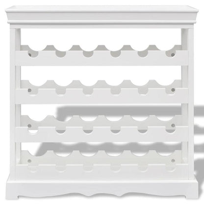 Wijnkast – Wijnrek – Wijnopberger – Drankkast – Flessenrek – Metaal – Wit – 57 Flessen – Muurbeugel – Compact & Stevig