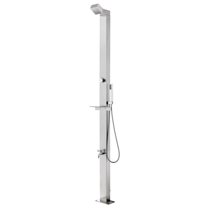 Buitendouche – Tuindouche – Zwembaddouche – Solar douche – Campingdouche – RVS 220 cm – Weerbestendig staal