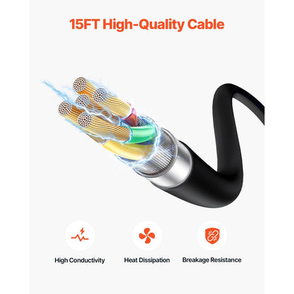 Lasbrander – MIG-lasbrander – Gasbrander – Soldeerbrander – Laspistool – 15 Meter Kabel – Ergonomische Lange Handgreep