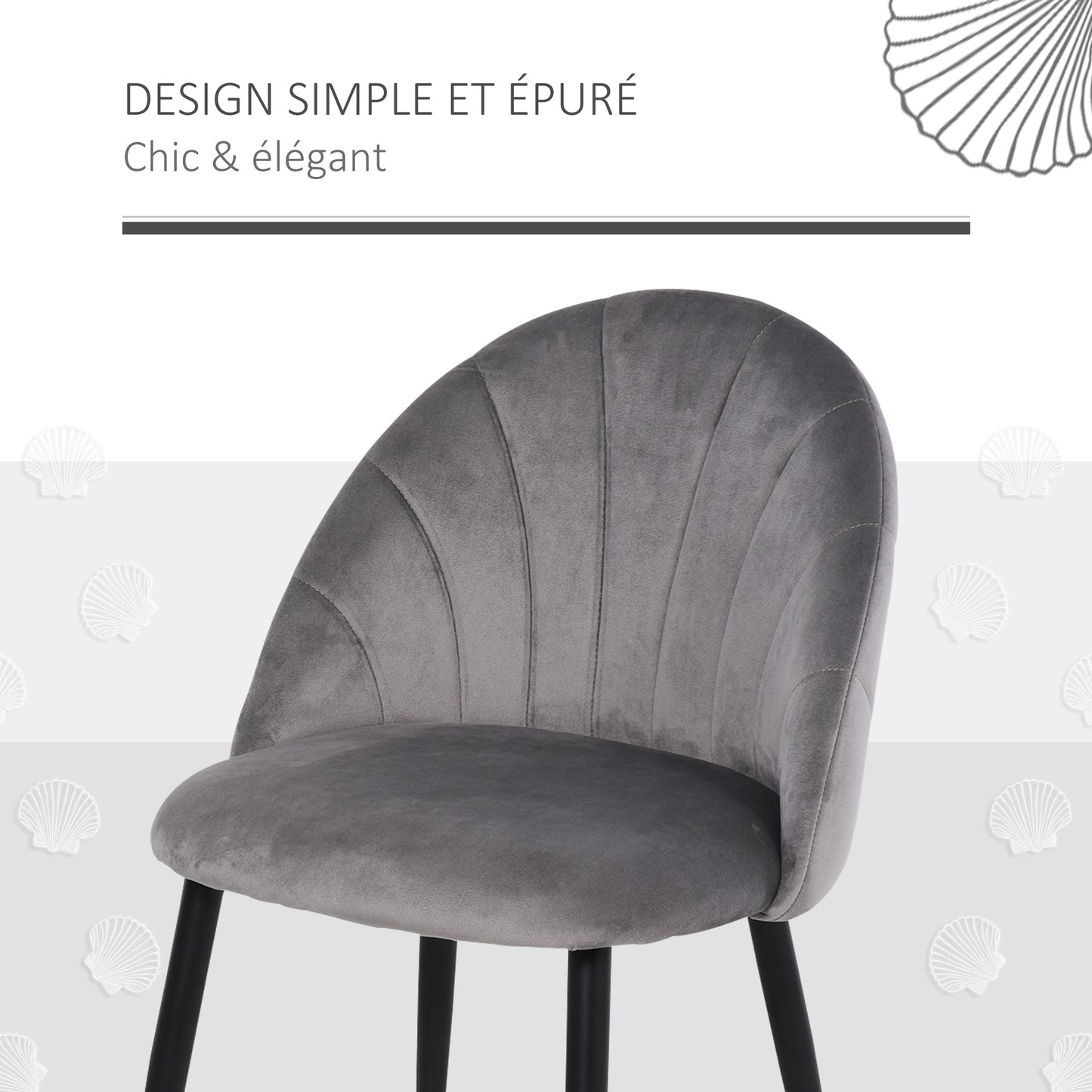Eetkamerstoelen – Stoelen – Dining Chairs – Keukenstoelen – Velours Stoelen – Grijs Metalen Poten – Comfortabele Velvet Bekleding – Ergonomisch Design