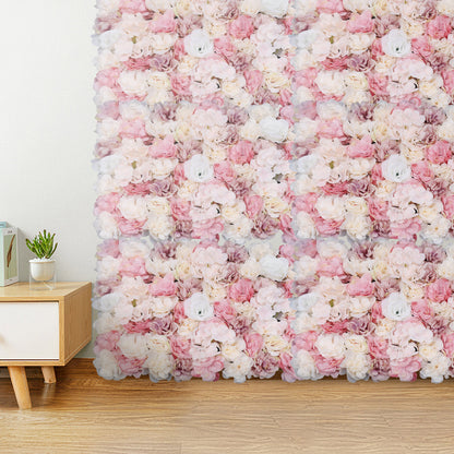 Nep bloemen muurdecoratie – Kunstbloemen wanddecoratie – Bloemenwand panelen – Decoratieve rozen – Kunstbloemen wandpanelen – Set van 12 panelen – Hoogwaardige kunststof en stof – Geschikt voor binnen en buitengebruik