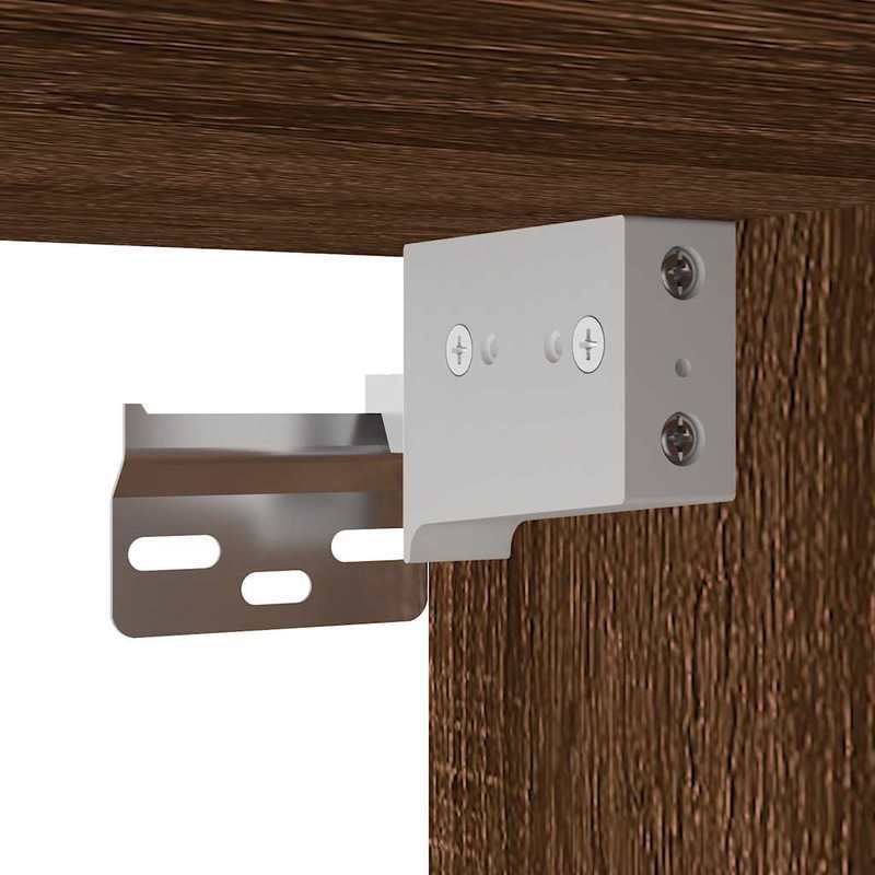 Badkamermeubelset – Badkamerkast – Wastafelonderkast – Spiegelkast – Opbergmeubel – Bruin Eikenlook – 3-Delige Set – Hoogwaardige Materialen