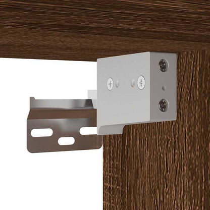 Badkamermeubelset – Badkamerkast – Wastafelonderkast – Spiegelkast – Opbergmeubel – Bruin Eikenlook – 3-Delige Set – Hoogwaardige Materialen