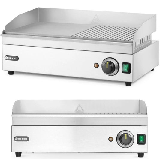 Electric Grill Smooth Ribbed Grill Plate 527 x 404 mm 2400 W - QUORE