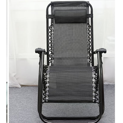 Chaise Lounge – Ligstoel – Relaxstoel – Lounger – Zitzak – Stalen Constructie – Geïntegreerde Hoofdsteun