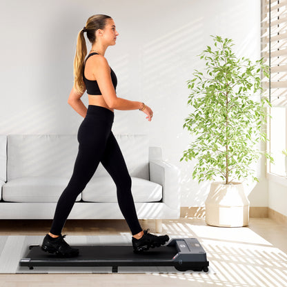 Walking Pad – Loopband – Compacte Loopband – Bluetooth Loopband – Thuis En Kantoor – Variabele Snelheid 1-6 Km/H – Schokabsorptie Met 8 Lagen