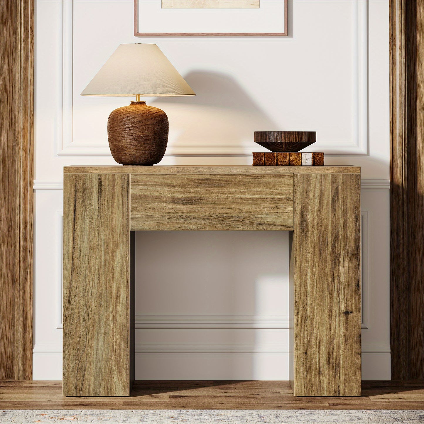 Nachtkastje – Bijzettafel – Nachtkast – Tafeltje – Opbergkastje – Mid-Century Modern – Ruimtebesparend – Stevig MDF Hout