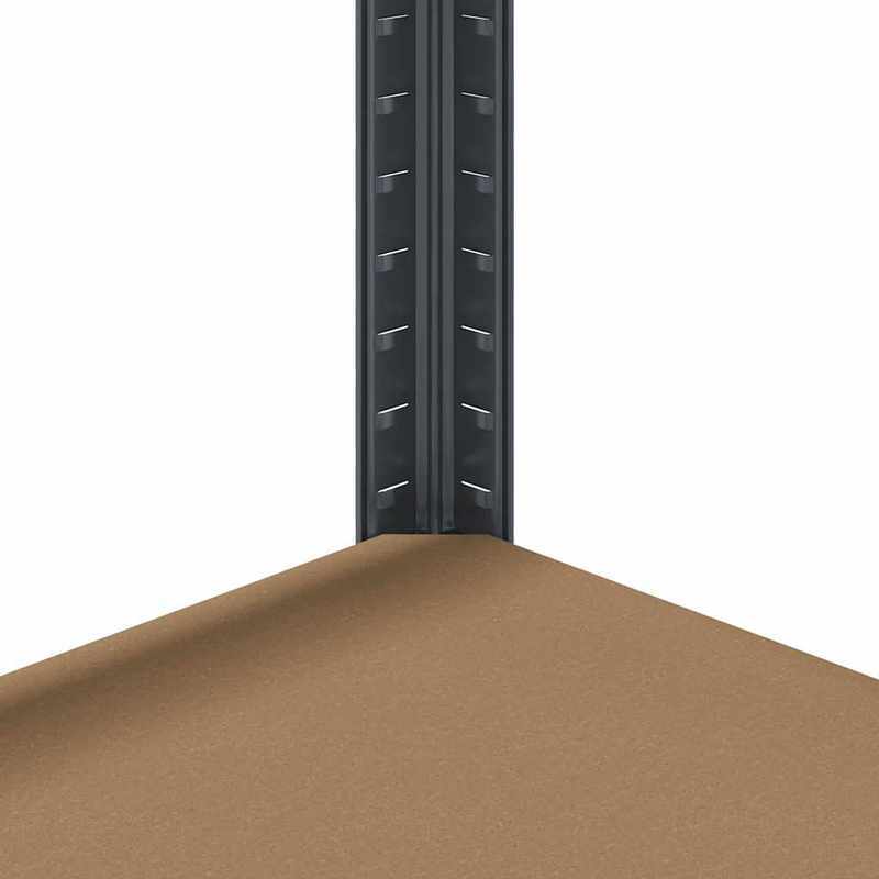 Opbergrek – Opbergkast – Stellingkast – Opbergrekken – Stelling – 5 Laags – Staal En Hout – Stevig En Duurzaam – Antraciet