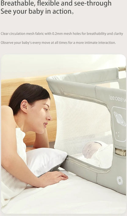 Co-Sleeper - Baby Bed - Cradle - 120x42x50cm - Beige