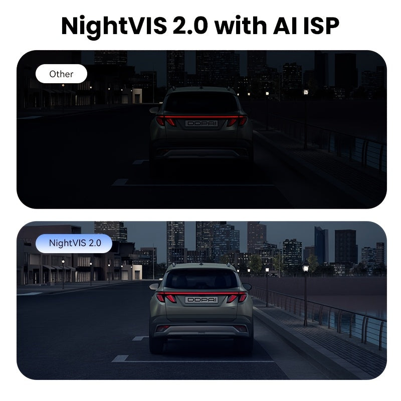 Dashcam – Auto Camera – Bewakingscamera – Videorecorder – Nachtzicht Camera – 24/7 Parkeermonitoring – WiFi Verbinding & G-Sensor – 128GB Geheugenkaart