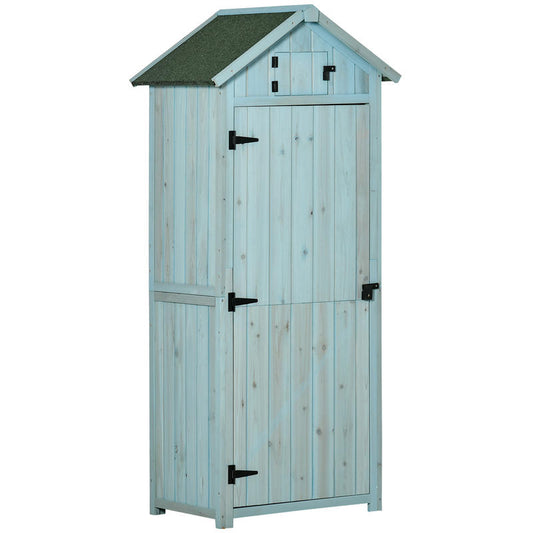 Houten Tuinschuur – Tuinberging – Gereedschapsschuur – Opslagschuur – Tuinkast – Weerbestendig – Compact 77x54x179 cm – Stevig Houten Materiaal