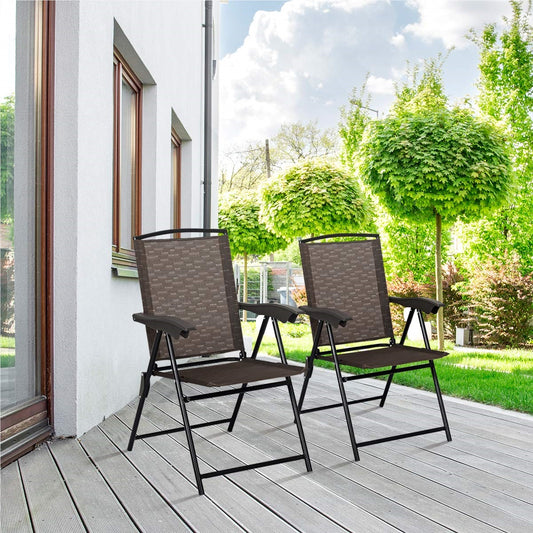 Vouwstoelen Set – Tuinstoelen – Terrasstoelen – Campingstoelen – Klapstoelen – Verstelbare Rugleuning – Weerbestendig Tot 135kg Capaciteit