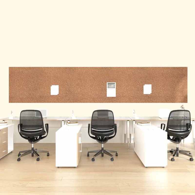 Kurkbord – Prikbord – Memobord – Wandbord – Kurkplaat – Extra Groot 100x500 cm – 8 mm Dik & Duurzaam