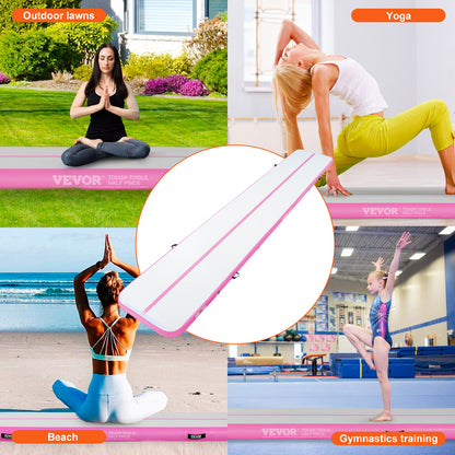Opblaasbare Air Track Mat – Gymnastiek Mat – Tumbling Mat – Trainingsmat – Fitness Mat – 6 Meter Lang – Inclusief Elektrische Pomp