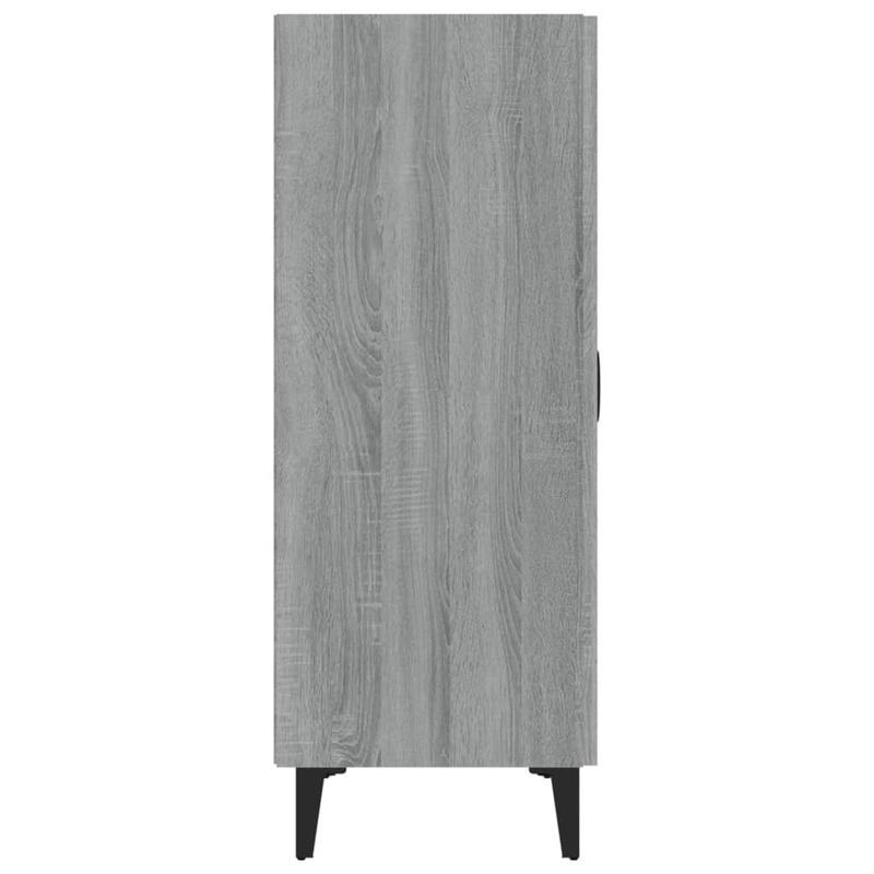 Sideboard 70x34x90cm processed wood gray sonoma oak colored Removable storage practical