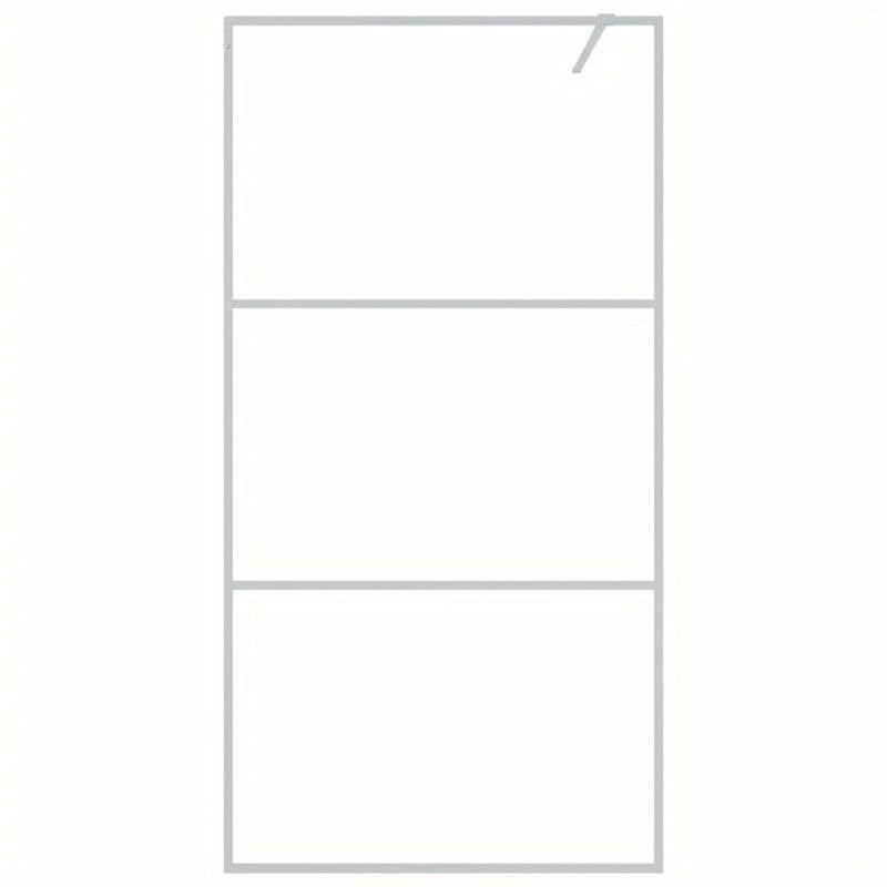 Douchewand – Douchedeur – Douchewand Inloopdouche – Douchepaneel – Zilver – Gehard Veiligheidsglas – 100x195 cm – Eenvoudige Montage