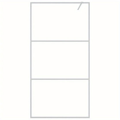 Douchewand – Douchedeur – Douchewand Inloopdouche – Douchepaneel – Zilver – Gehard Veiligheidsglas – 100x195 cm – Eenvoudige Montage
