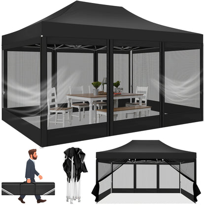 Pop-Up Partytent 3x4,5 Meter – Opzet Tent – Vouwtenten – Paviljoen – Tuin Tent – Waterafstotend – Muskietennet Zijwanden