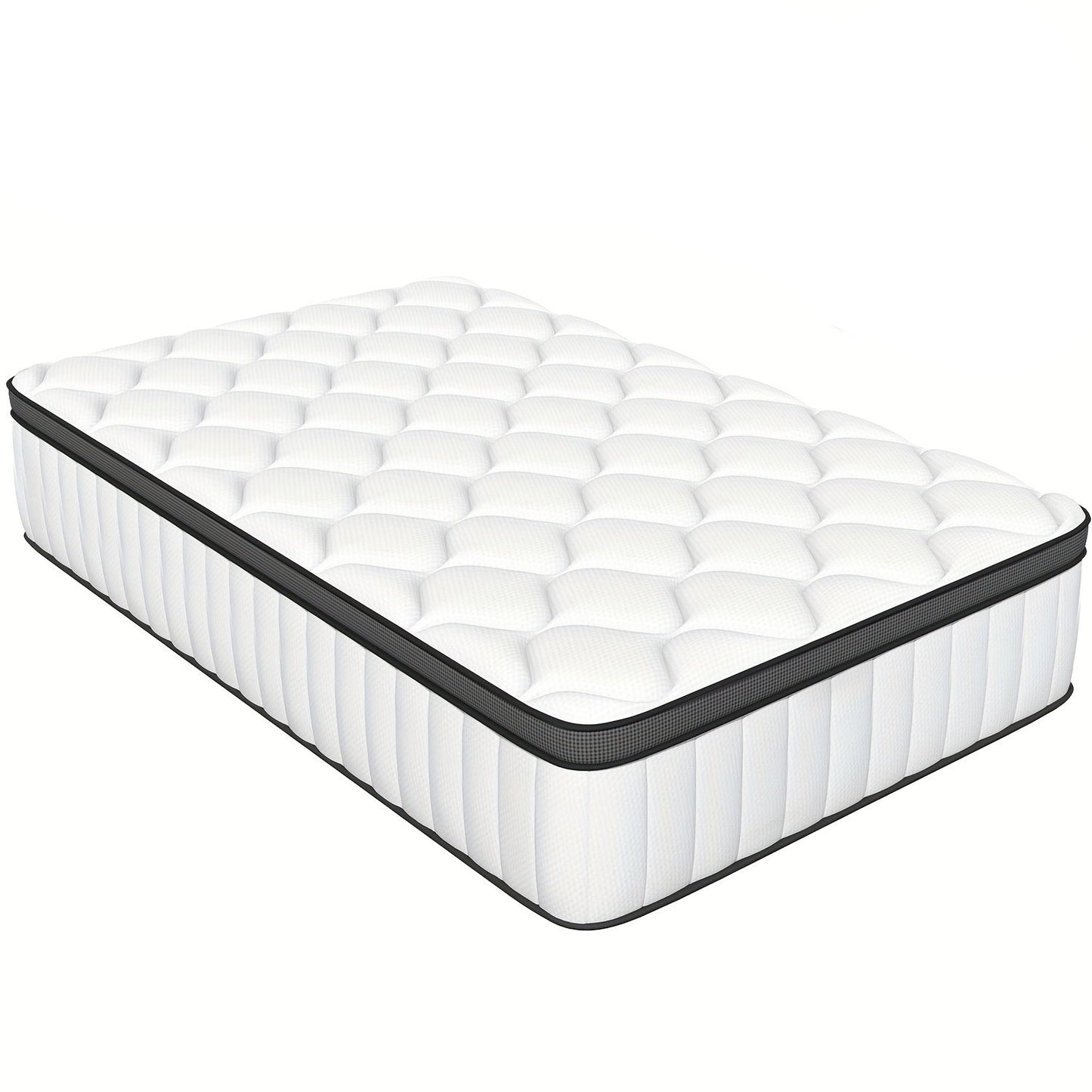Pocketvering Matras – Springmatras – 7-Zones Matras – Ergonomisch Matras – Eenpersoonsmatras 90x200 cm – Medium Stevig H3 – Pillow Top 25 cm Hoog