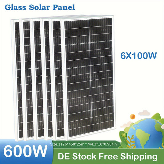 600W Monokristallijn Zonnepaneel – Zonne-energie – Off-Grid Panelen – Duurzaam Systeem – 12V En 24V Compatibel – Hoog Vermogen – Compact Ontwerp