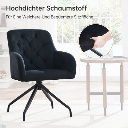 Draaifauteuil – Loungefauteuil – Relaxzetel – Accentstoel – Tweedelige Set Olijfgroen – 360° Draaibaar – Fluweelzachte Bekleding – Stevig Metalen Frame