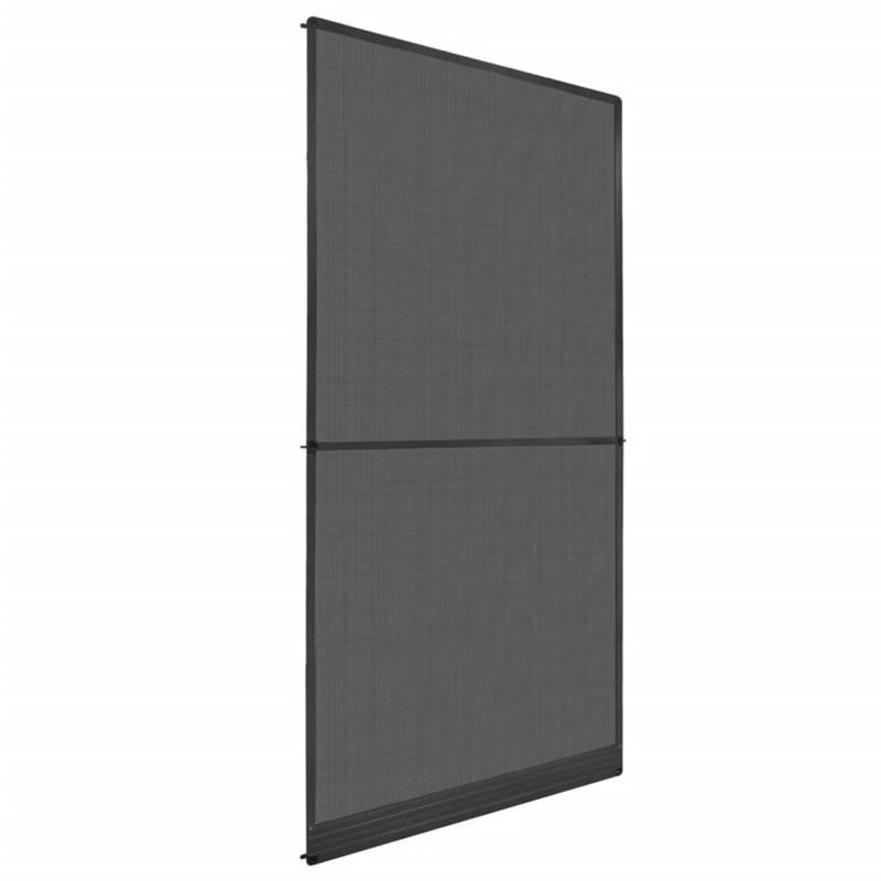 Hor – Deurhor – Insectenhor – Horrengaas – Hordeur – Antraciet Kleur – 120x240 Cm – Metaal Frame