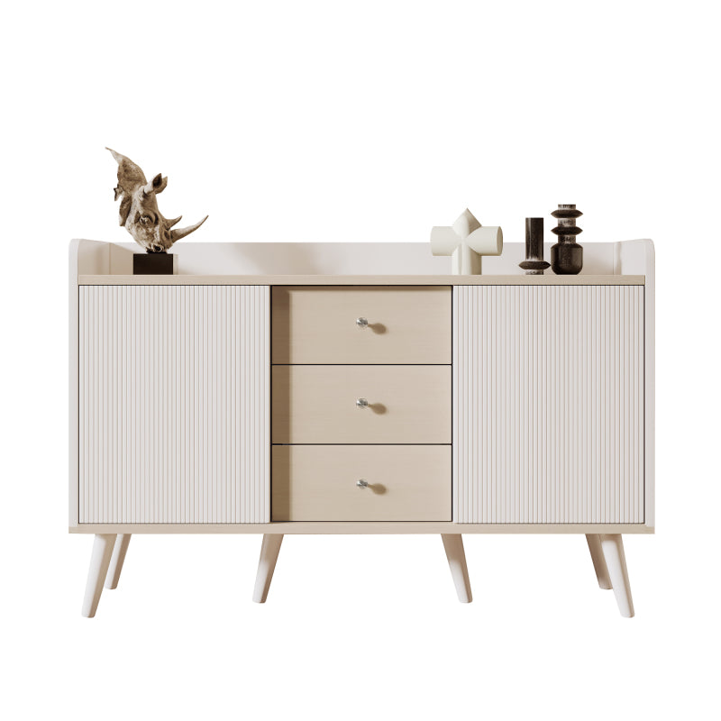 Dressoir – Sidetable – Opbergkast – Wandmeubel – Ladekast – Modern Design – Houtnerf Finish – 117,5 cm Breed – Drie Lades Met Verstelbare Planken