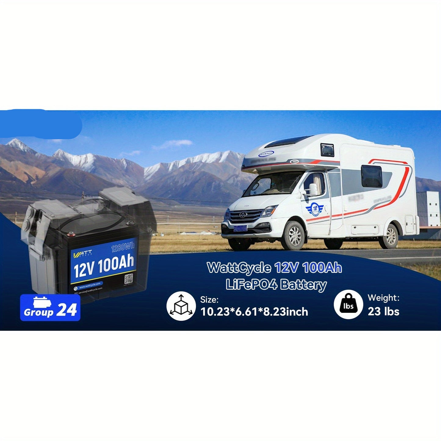 LiFePO4 Accu – Lithium Accu – Bootaccu – Camper Accu – Solar Accu – 12V 100Ah Capaciteit – 100A BMS Met 15.000+ Levenscycli
