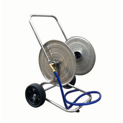 Slangenwagen – Slanghouder – Slanghaspel – Tuinslanghouder – Slangrek – XXL Capaciteit Tot 200 Meter – Roestvrij Stalen Frame Met Wielen