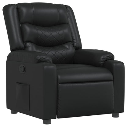 Elektrisch Verstelbare Relaxstoel – Elektrische Fauteuil – Relax Fauteuil – Verstelbare Stoel – Elektrische Loungestoel – Zwart Kunstleer – Verstelbaar Tot 135 Graden