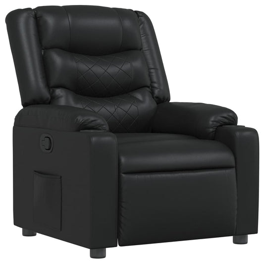 elektrische relaxstoel – elektrische fauteuil – relaxfauteuil – verstelbare stoel – loungestoel – handmatig verstelbaar tot 135° – kunstleren bekleding