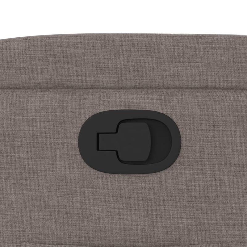 Loungefauteuil – Loungestoel – Relaxstoel – Fauteuil – Accentstoel – Verstelbare Armleuningen – Lichtgewicht Stof Taupe