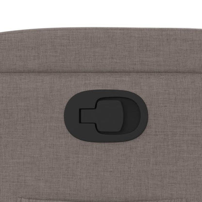 Loungefauteuil – Loungestoel – Relaxstoel – Fauteuil – Accentstoel – Verstelbare Armleuningen – Lichtgewicht Stof Taupe