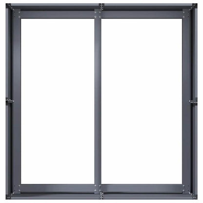 Plantenbak – Bloembak – Tuinbak – Moestuinbak – Balkontuinbak – Antraciet – Koudgewalst Staal – 80x80x40 cm – Weerbestendig & Verhoogd Plantbed