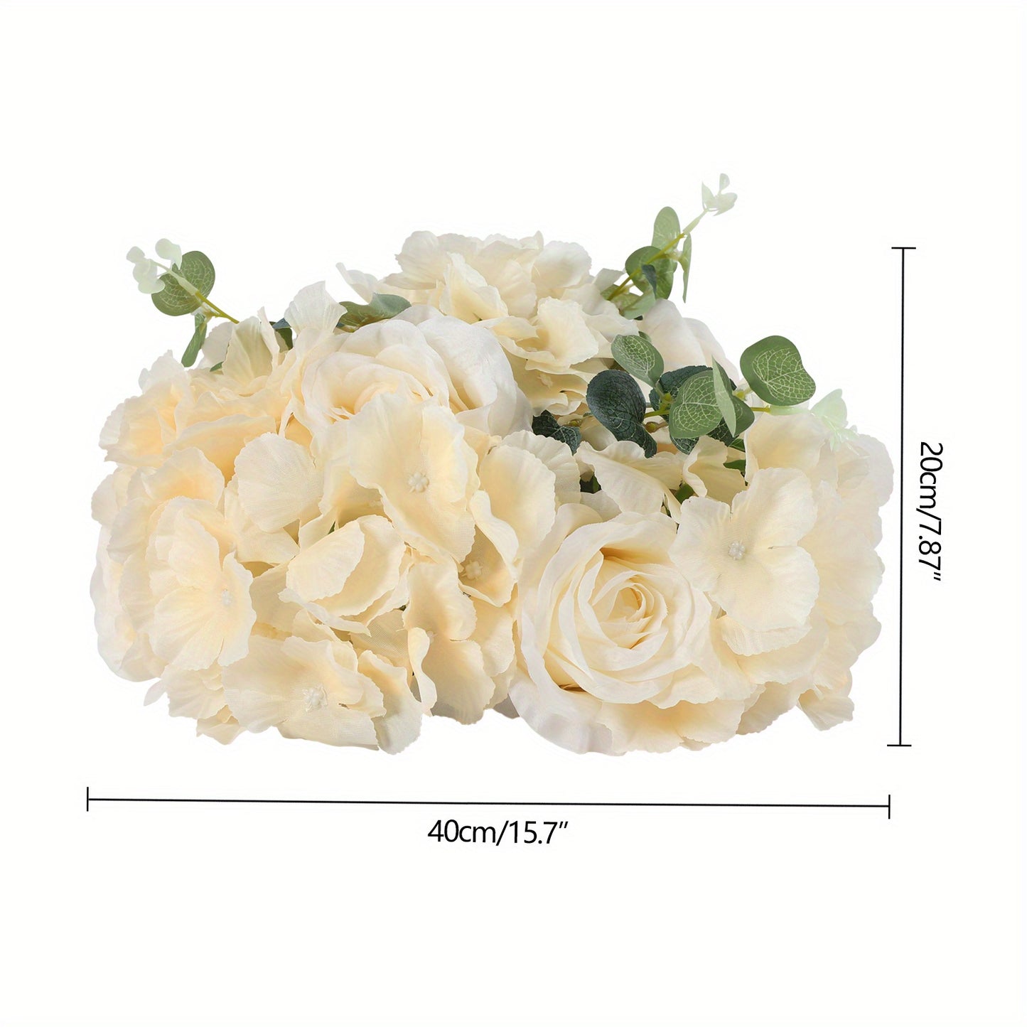 Champagne Kunstrozen – Kunstbloemen – Neprozen – Bloemstukken – Bloemdecoratie – 10 Stuks – 40x40x20 cm – Onderhoudsvrij – Herbruikbaar